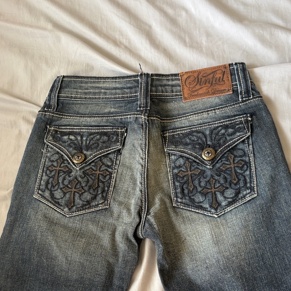 Sinful Dark Wash Denim Jeans - Picture 4 of 4